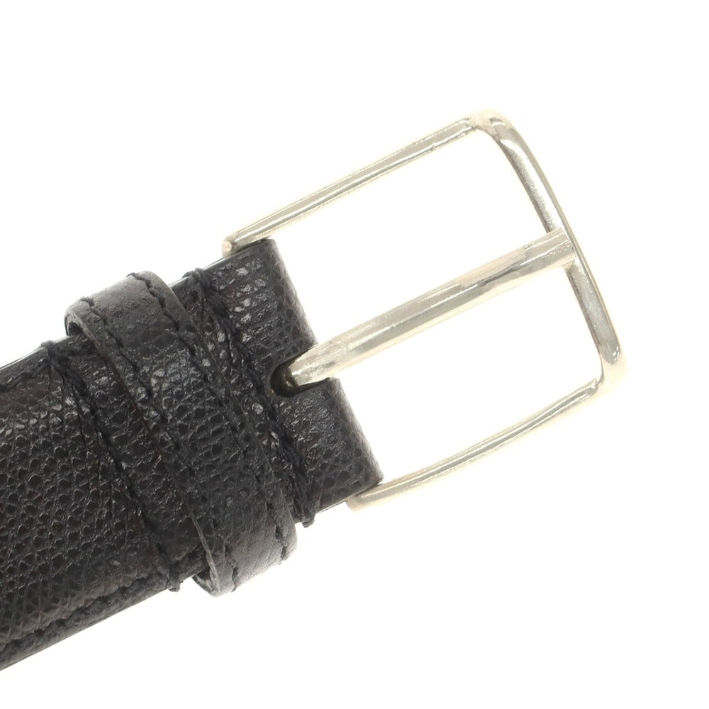 【中古】サーロバート SIR ROBERT 型押しレザー ベルト ブラック【 95 】【 状態ランクA 】【 メンズ 】