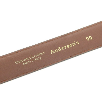 【中古】アンダーソンズ Andersons レザー ベルト ブラウン【 90 】【 状態ランクB 】【 メンズ 】