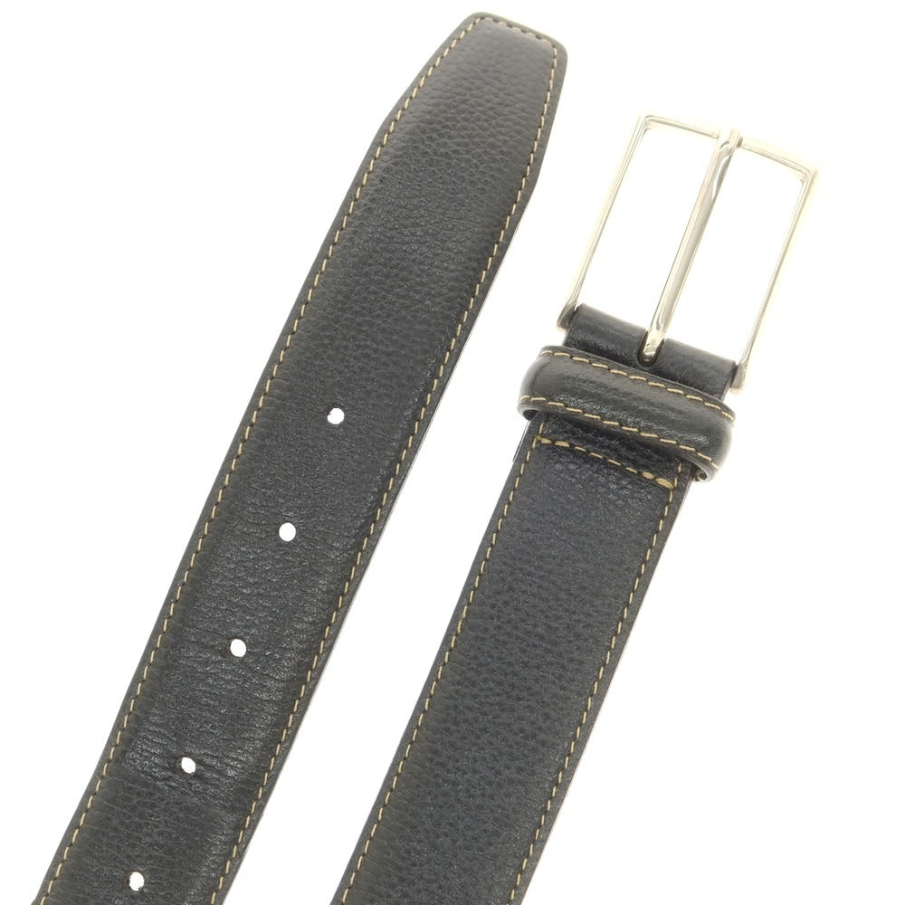 【中古】アンダーソンズ Andersons レザー ベルト ダークネイビー【 95 】【 状態ランクB 】【 メンズ 】