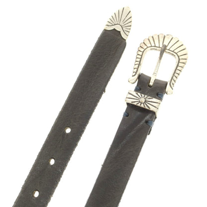 【中古】ファウスト コラート Fausto Colato レザー ベルト ブラック【 95 】【 状態ランクB 】【 メンズ 】