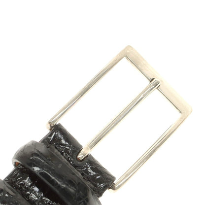 【中古】アンドレア ダミコ Andrea DAMICO リアルクロコダイル ベルト ブラック【 90 】【 状態ランクB 】【 メンズ 】