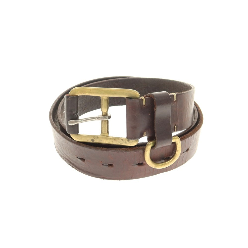【中古】ユケテン YUKETEN レザー ベルト ダークブラウン【 90 】【 状態ランクC 】【 メンズ 】