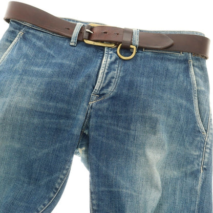 【中古】ユケテン YUKETEN レザー ベルト ダークブラウン【 90 】【 状態ランクC 】【 メンズ 】