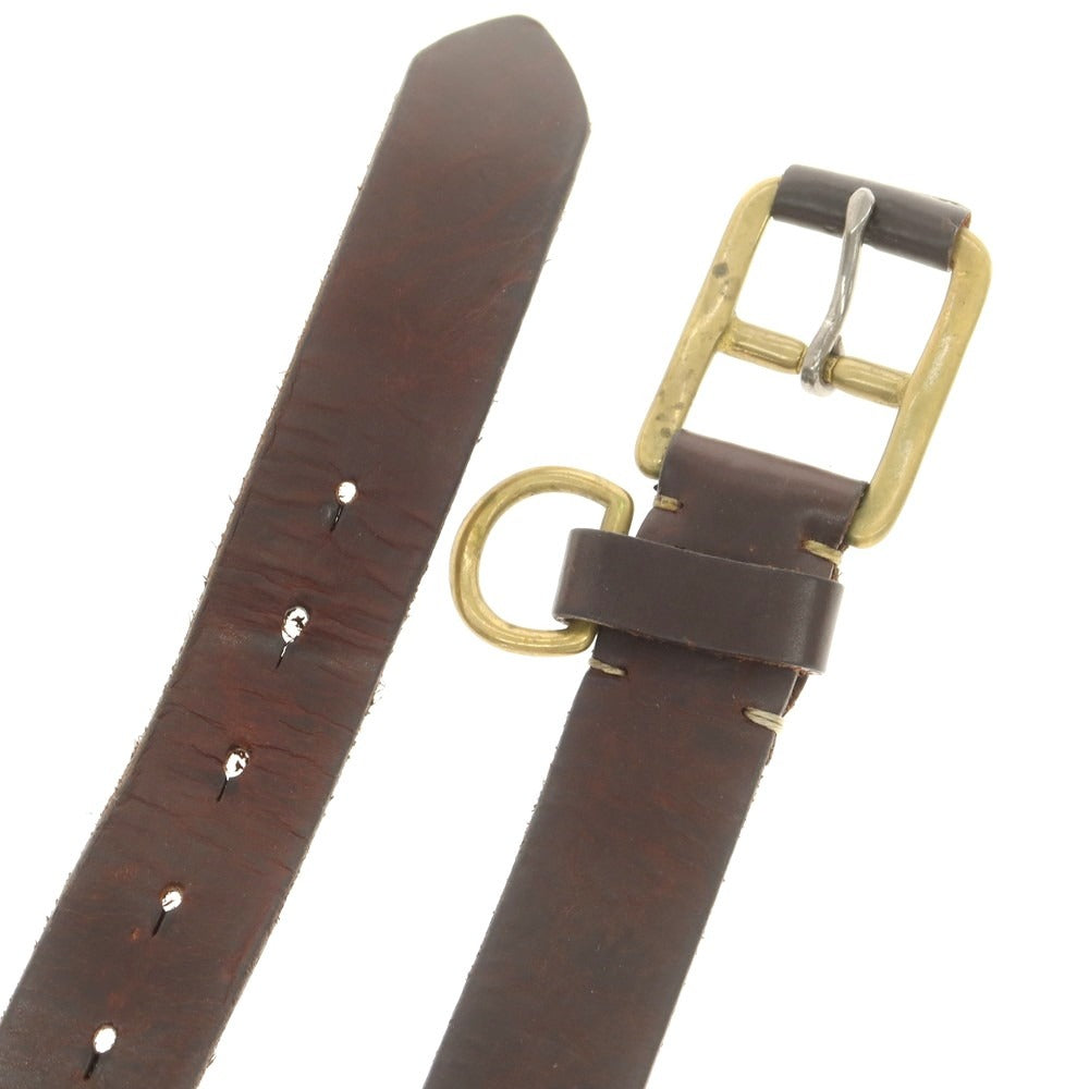 【中古】ユケテン YUKETEN レザー ベルト ダークブラウン【 90 】【 状態ランクC 】【 メンズ 】