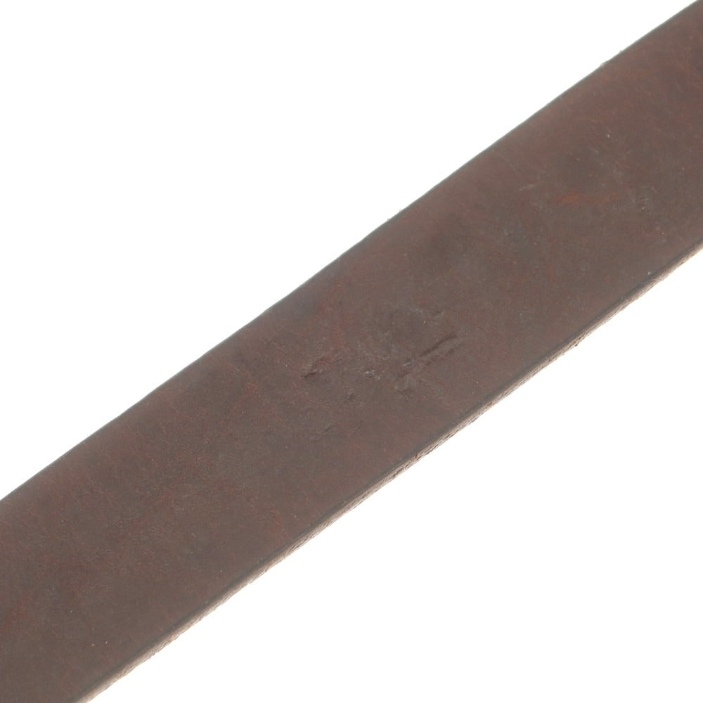 【中古】ユケテン YUKETEN レザー ベルト ダークブラウン【 90 】【 状態ランクC 】【 メンズ 】