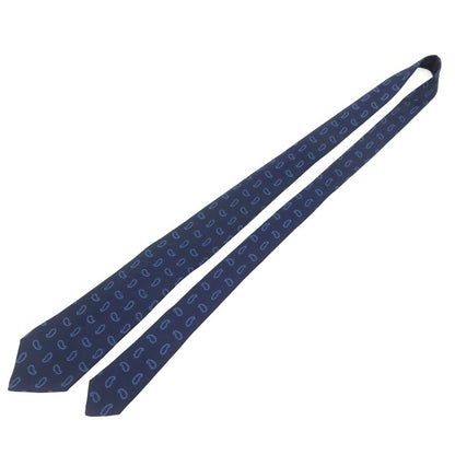 [Used] Kiton Quattro Pieghe Silk Paisley Small Pattern Necktie Navy x Blue [Condition Rank B] [Men&