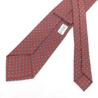 [Used] EGCAPPELLI PATRIZIO C NAPOLI all-over print necktie, red x blue [Condition: B] [Men&