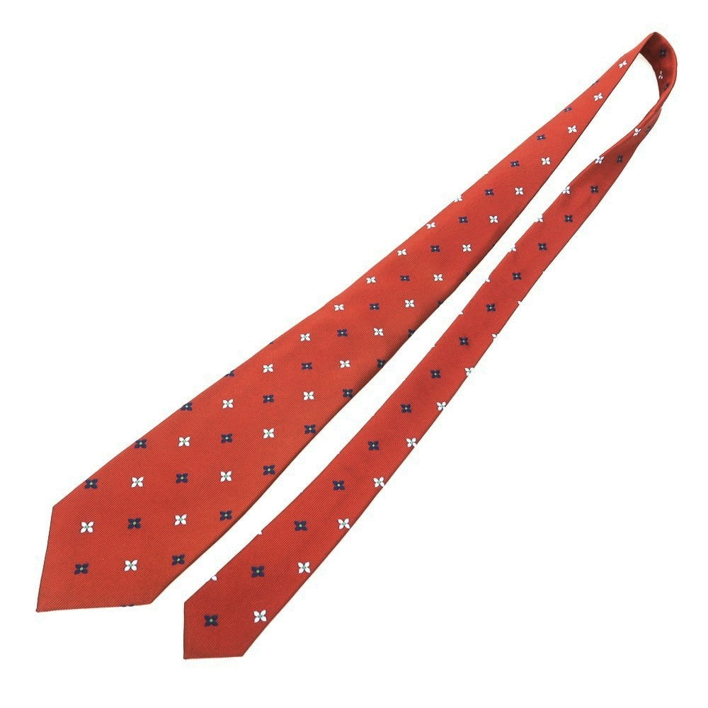 [Used] EGCAPPELLI PATRIZIO C NAPOLI Quattro Pieghe Small Pattern Tie Terracotta [Condition Rank B] [Men&