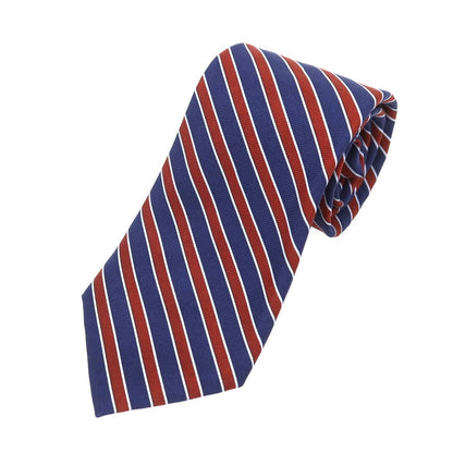 [Used] Nicky Silk Striped Necktie Navy x Red [Condition Rank A] [Men&