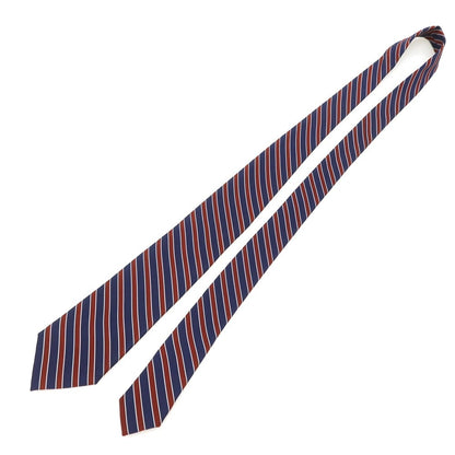 [Used] Nicky Silk Striped Necktie Navy x Red [Condition Rank A] [Men&
