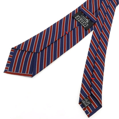 [Used] Nicky Silk Striped Necktie Navy x Red [Condition Rank A] [Men&