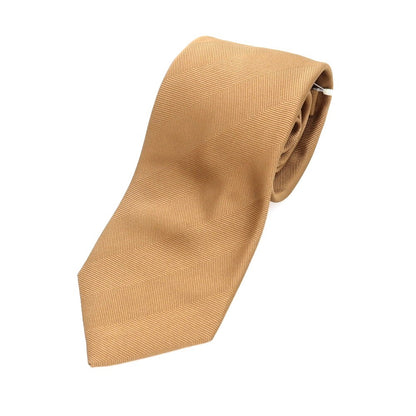 [Used] Nicky Silk Herringbone Plain Necktie Camel [Condition Rank A] [Men&