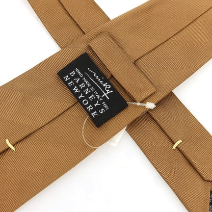 [Used] Nicky Silk Herringbone Plain Necktie Camel [Condition Rank A] [Men&