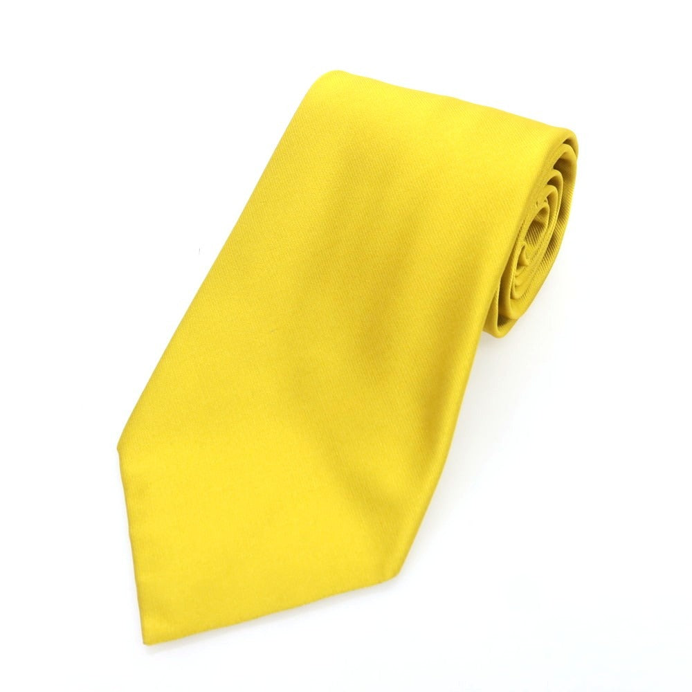 【中古】リベラーノ&amp;リベラーノ LIVERANO&amp;LIVERANO シルク 無地ネクタイ イエロー【 状態ランクB 】【 メンズ 】