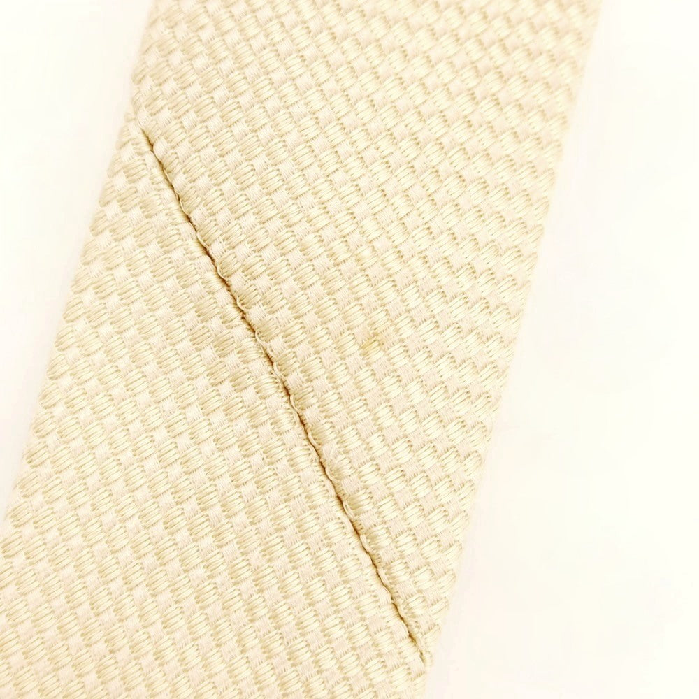[Used] Franco Bassi Plain Silk Necktie Cream [Condition Rank C] [Men&