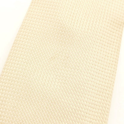 [Used] Franco Bassi Plain Silk Necktie Cream [Condition Rank C] [Men&