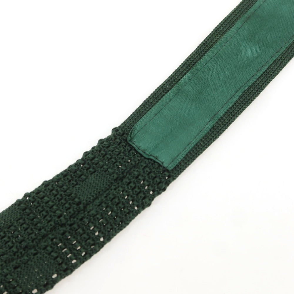 [Used] Barneys New York Silk Sword-Shaped Knit Tie Dark Green [Condition Rank B] [Men&