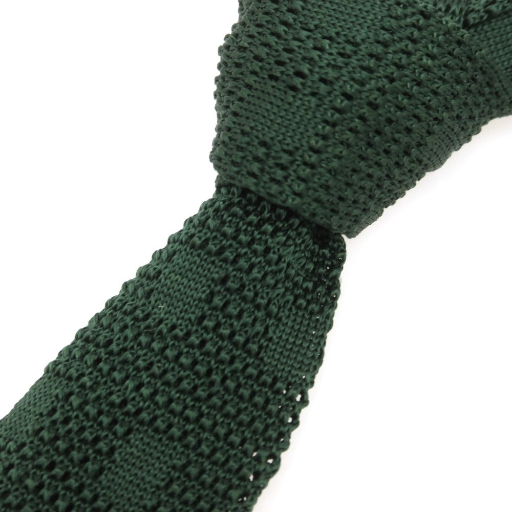 [Used] Barneys New York Silk Sword-Shaped Knit Tie Dark Green [Condition Rank B] [Men&