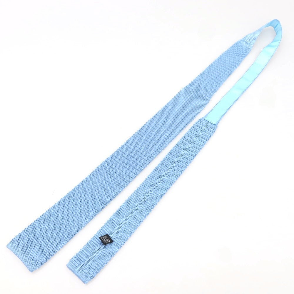 [Used] Stefano Bigi Silk Knit Tie Light Blue [Condition Rank A] [Men&