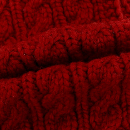 【中古】ラルフローレン RALPH LAUREN ウール ケーブル編み マフラー ダークレッド【 状態ランクB 】【 メンズ 】