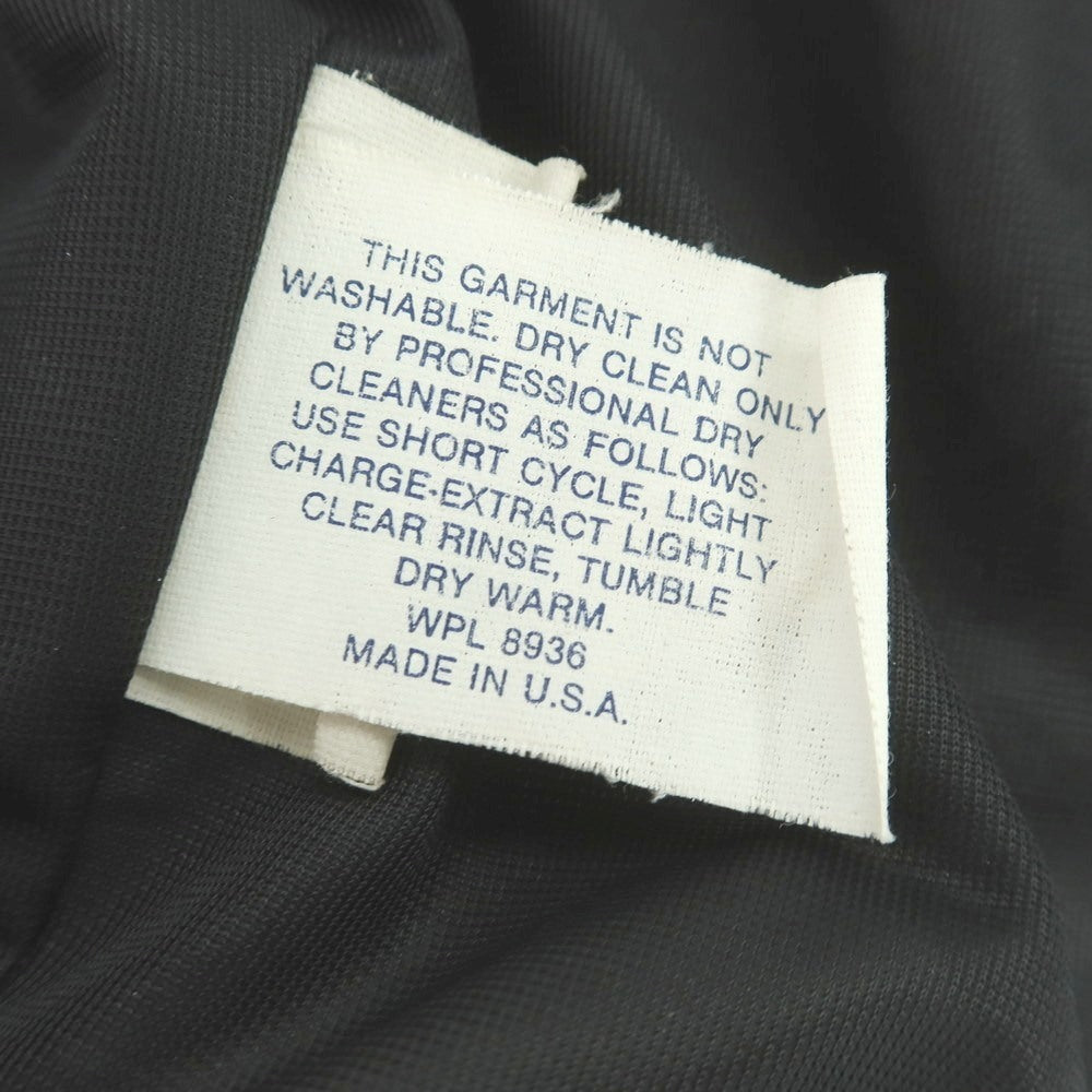 【中古】デロング Delong ウール×レザー スタジャン ネイビーxグレー【 34 】【 状態ランクC 】【 メンズ 】