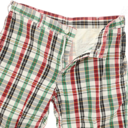 【中古】コムデギャルソンオム COMME des GARCONS HOMME 2011年春夏 コットン チェック ショートパンツ マルチカラー【 XS 】【 状態ランクB 】【 メンズ 】
