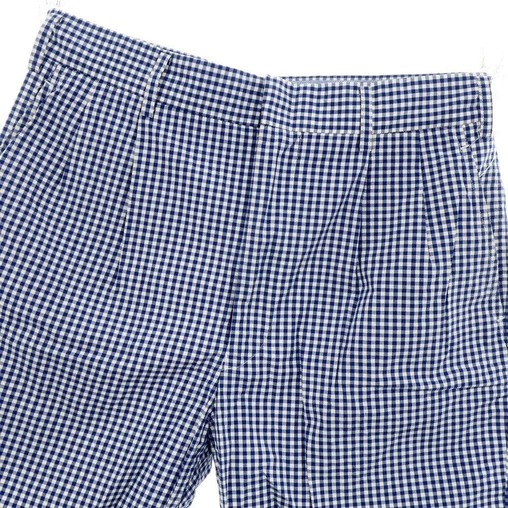 [Used] JUNYA WATANABE MAN Spring/Summer 2013 Cotton Gingham Check Shorts Navy Blue x White [XS] [Condition Rank B] [Men&