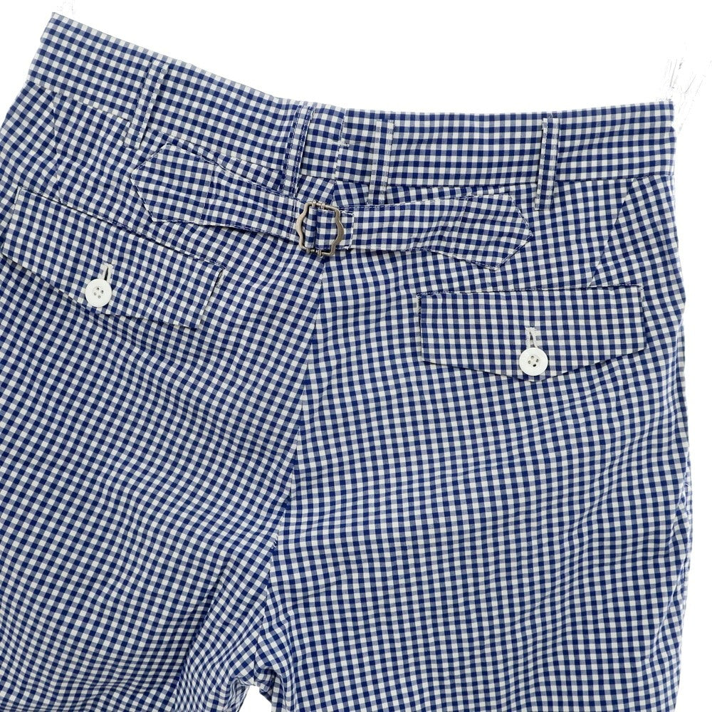 [Used] JUNYA WATANABE MAN Spring/Summer 2013 Cotton Gingham Check Shorts Navy Blue x White [XS] [Condition Rank B] [Men&