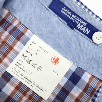 [Used] JUNYA WATANABE MAN Spring/Summer 2013 Cotton Gingham Check Shorts Navy Blue x White [XS] [Condition Rank B] [Men&
