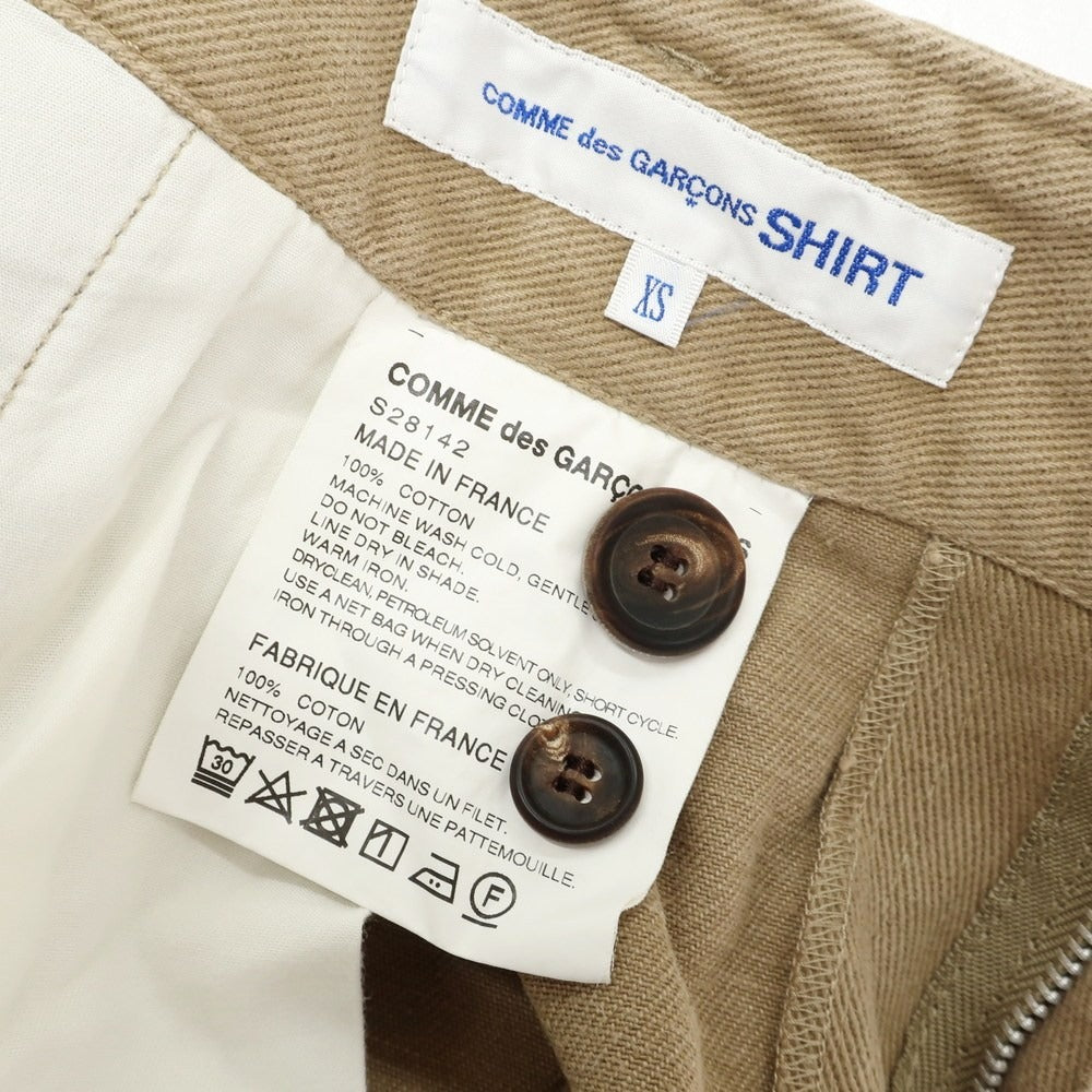 [Used] COMME des GARCONS SHIRT 2020 Spring/Summer Cotton Chino Pants Beige [XS] [Condition Rank C] [Men&