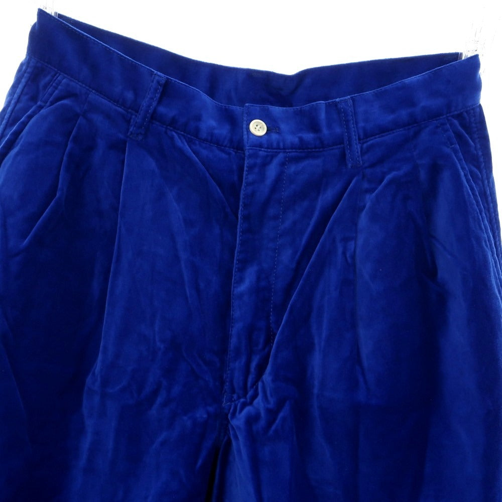 [Used] COMME des GARCONS SHIRT 2023 Autumn/Winter Cotton Velvet Shorts Blue [S] [Condition Rank B] [Men&