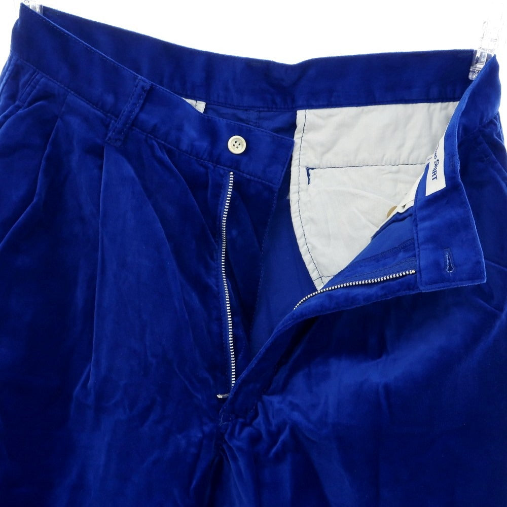 [Used] COMME des GARCONS SHIRT 2023 Autumn/Winter Cotton Velvet Shorts Blue [S] [Condition Rank B] [Men&