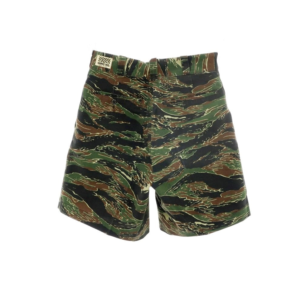 [Used] GUNG HO Cotton Camouflage Shorts Olive x Black [No description (S rank)] [Condition rank B] [Men&