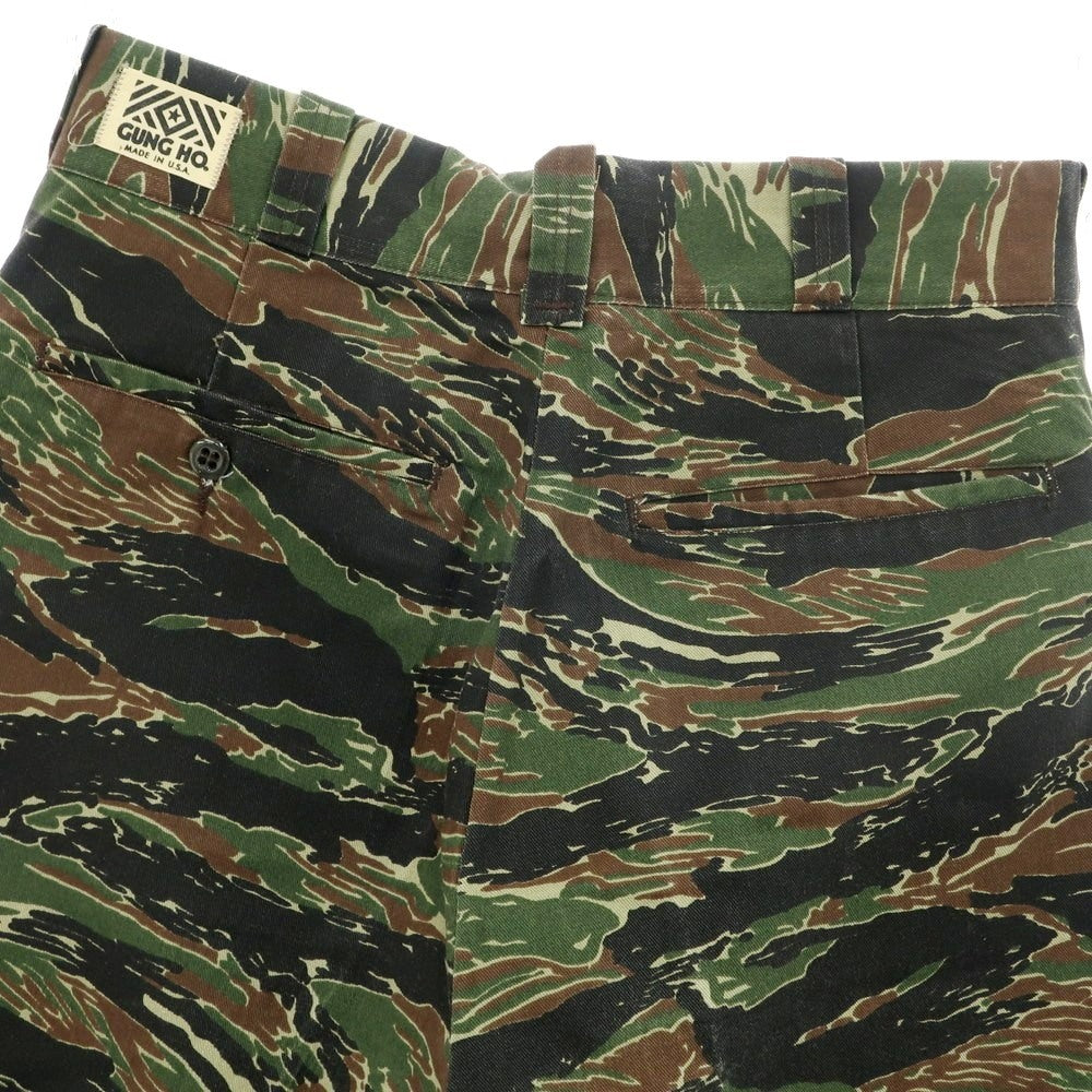 [Used] GUNG HO Cotton Camouflage Shorts Olive x Black [No description (S rank)] [Condition rank B] [Men&
