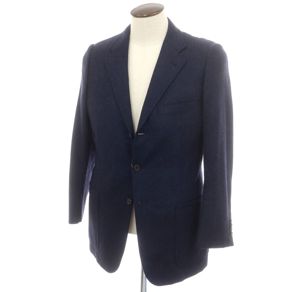 【中古】ベルベスト Belvest ウールカシミヤ テーラードジャケット ネイビー【 52 】【 状態ランクB 】【 メンズ 】