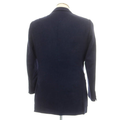 【中古】ベルベスト Belvest ウールカシミヤ テーラードジャケット ネイビー【 52 】【 状態ランクB 】【 メンズ 】