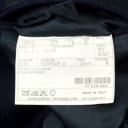 【中古】ベルベスト Belvest ウールカシミヤ テーラードジャケット ネイビー【 52 】【 状態ランクB 】【 メンズ 】