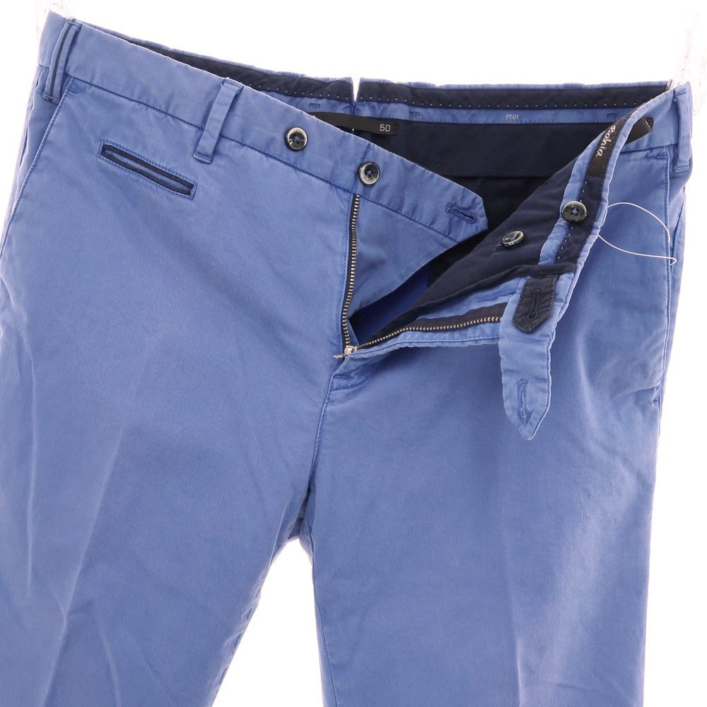 [Used] PT01 Bahia Stretch Cotton Casual Slacks Pants Blue [50] [Condition Rank C] [Men&