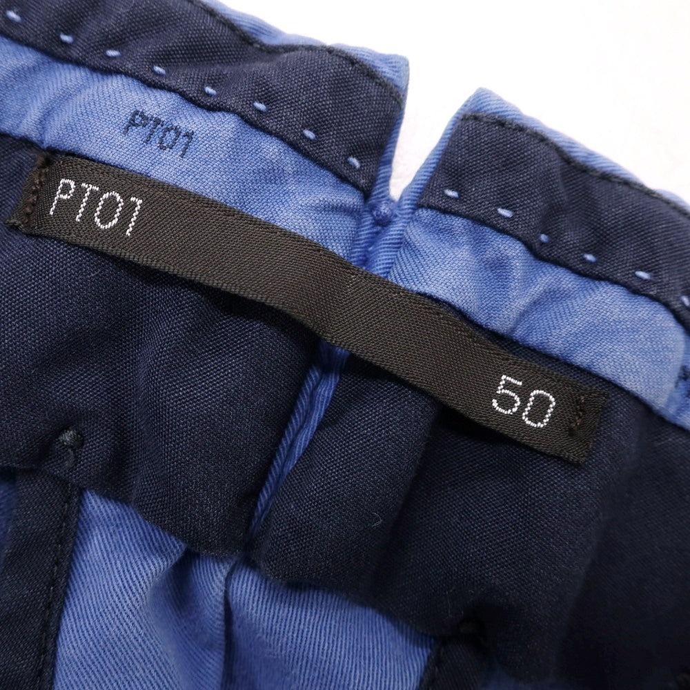 [Used] PT01 Bahia Stretch Cotton Casual Slacks Pants Blue [50] [Condition Rank C] [Men&