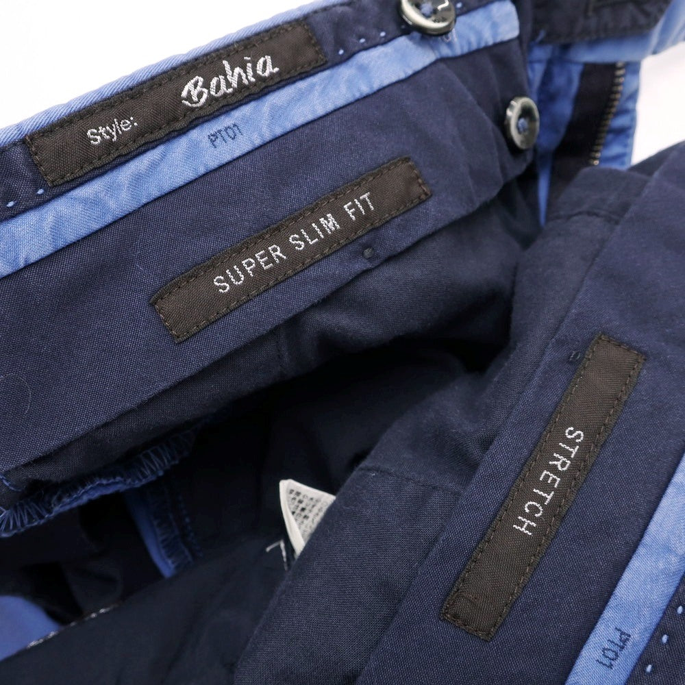 [Used] PT01 Bahia Stretch Cotton Casual Slacks Pants Blue [50] [Condition Rank C] [Men&