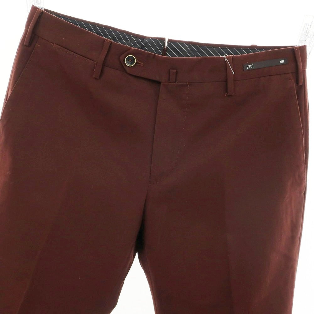 [Used] PT01 LOWER EAST SIDE HEPCAT stretch cotton casual slacks pants brown [48] [Condition rank B] [Men&