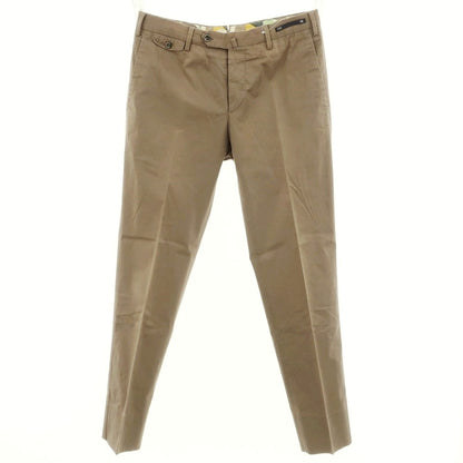 [Used] PT01 WATERCOLOR Stretch Cotton Casual Slacks Pants Khaki Brown [48] [Condition Rank C] [Men&