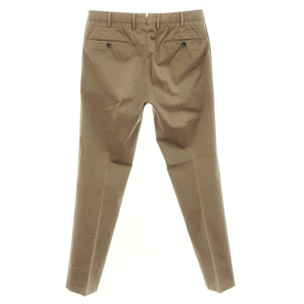 [Used] PT01 WATERCOLOR Stretch Cotton Casual Slacks Pants Khaki Brown [48] [Condition Rank C] [Men&