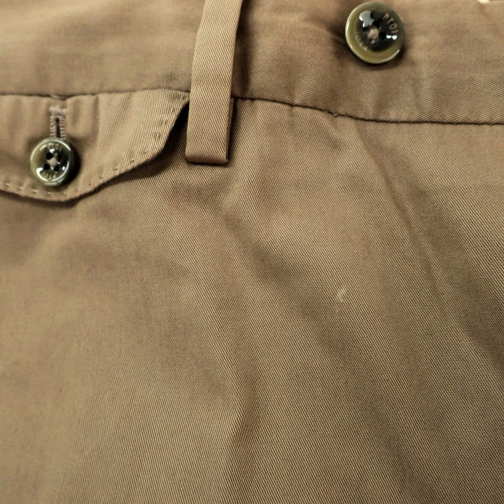 [Used] PT01 WATERCOLOR Stretch Cotton Casual Slacks Pants Khaki Brown [48] [Condition Rank C] [Men&