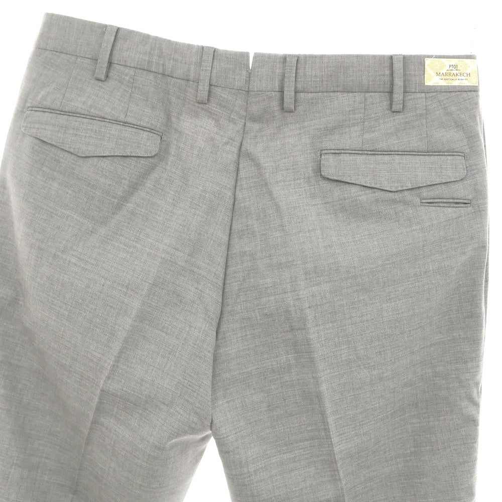 [Used] PT01 MARRAKECH stretch wool dress slacks pants, grey [50] [Condition rank B] [Men&