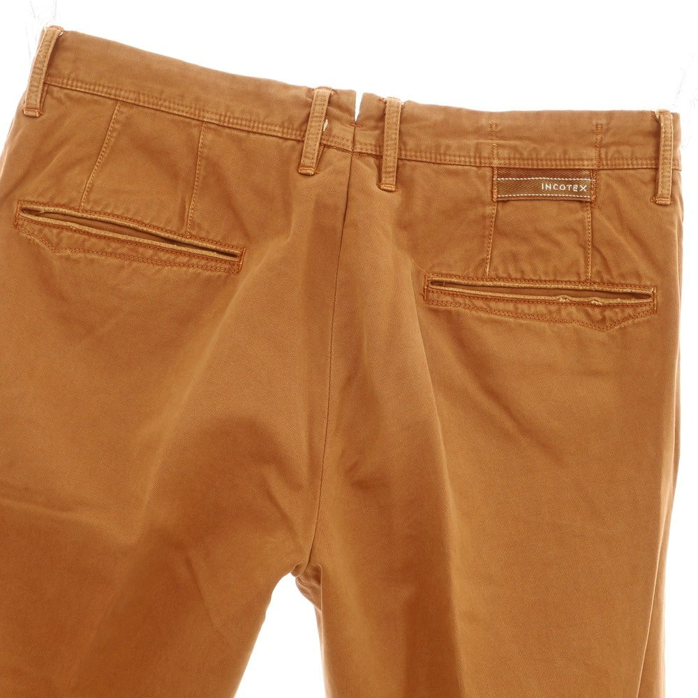 [Used] INCOTEX Cotton Casual Slacks Pants Orange Brown [34] [Condition Rank C] [Men&
