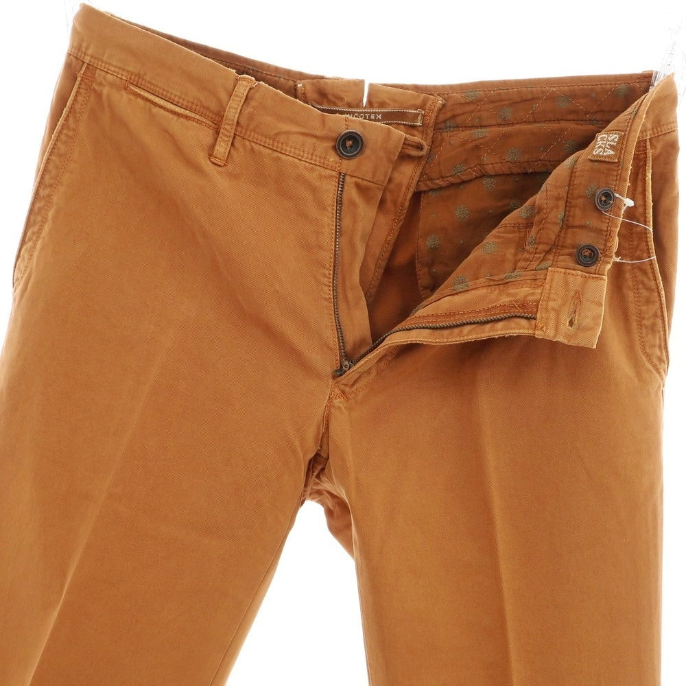 [Used] INCOTEX Cotton Casual Slacks Pants Orange Brown [34] [Condition Rank C] [Men&