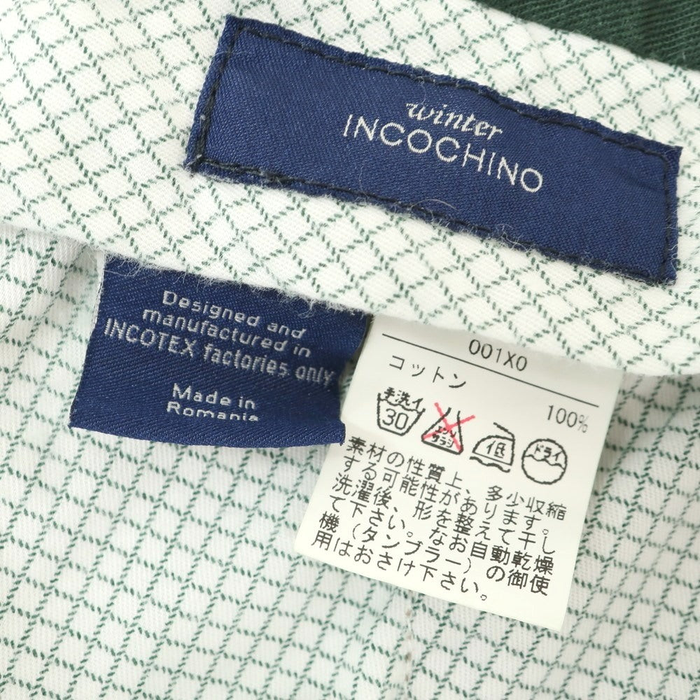 【中古】インコテックス INCOTEX コットン カジュアルスラックスパンツ ダークベージュ【 52 】【 状態ランクC 】【 メンズ 】