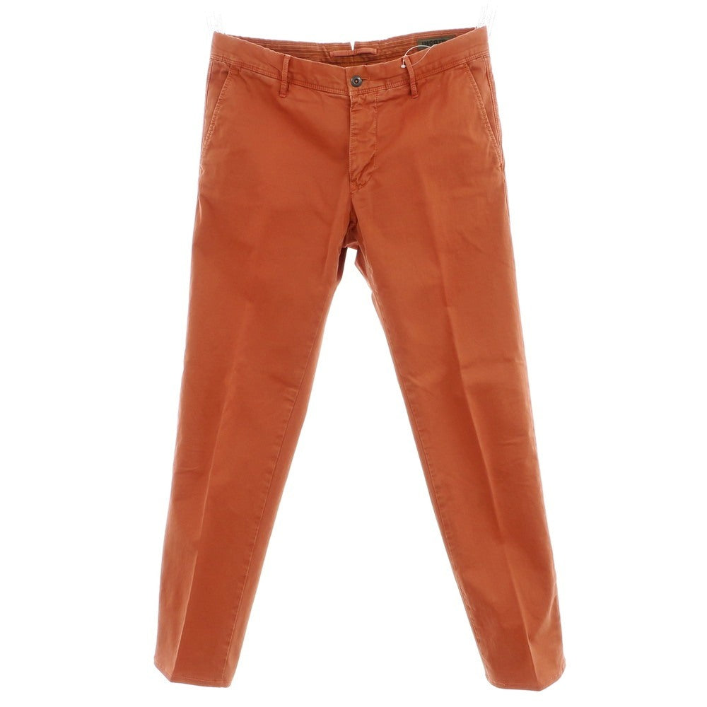 [Used] INCOTEX Stretch Cotton Casual Slacks Pants Dark Orange [33] [Condition Rank B] [Men&