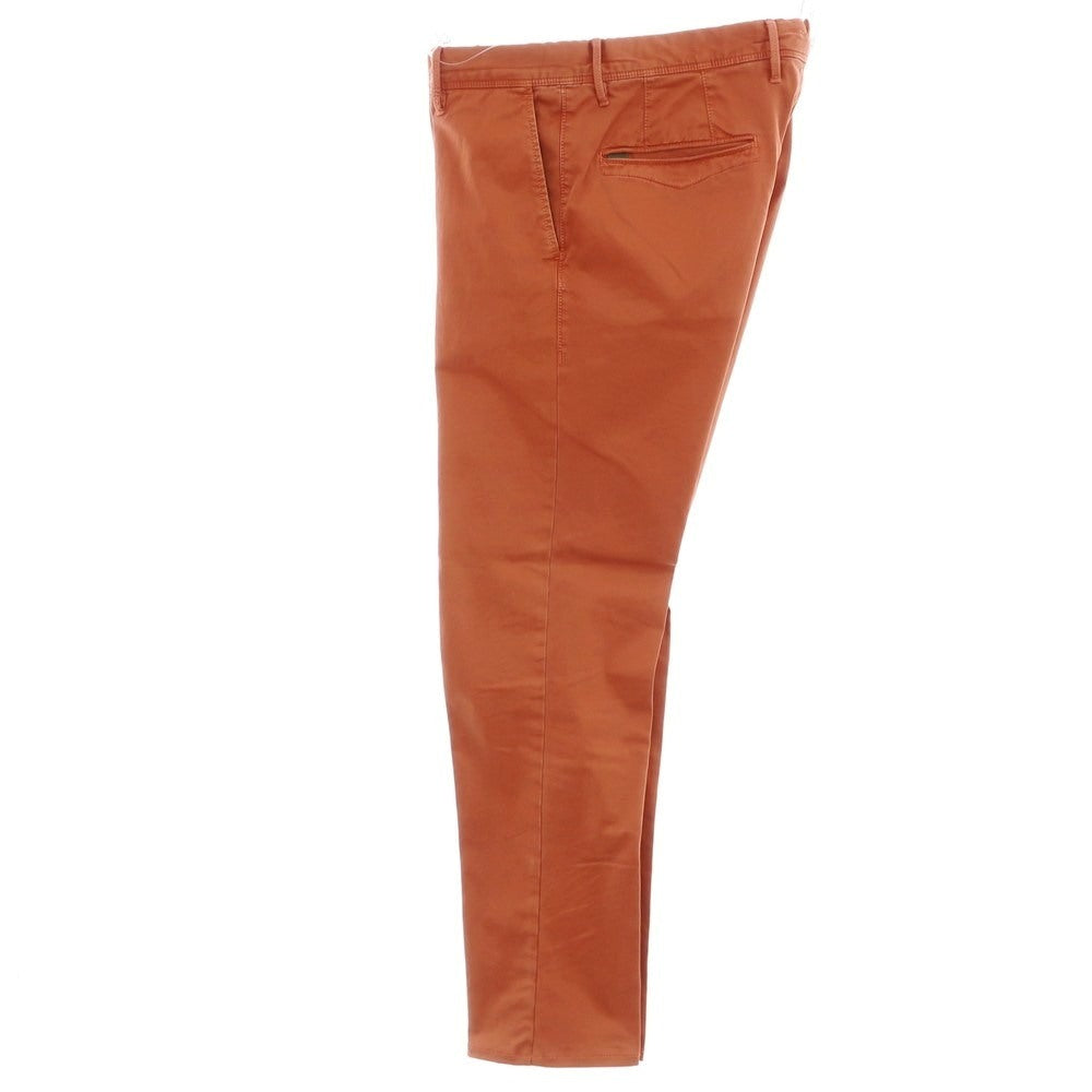[Used] INCOTEX Stretch Cotton Casual Slacks Pants Dark Orange [33] [Condition Rank B] [Men&